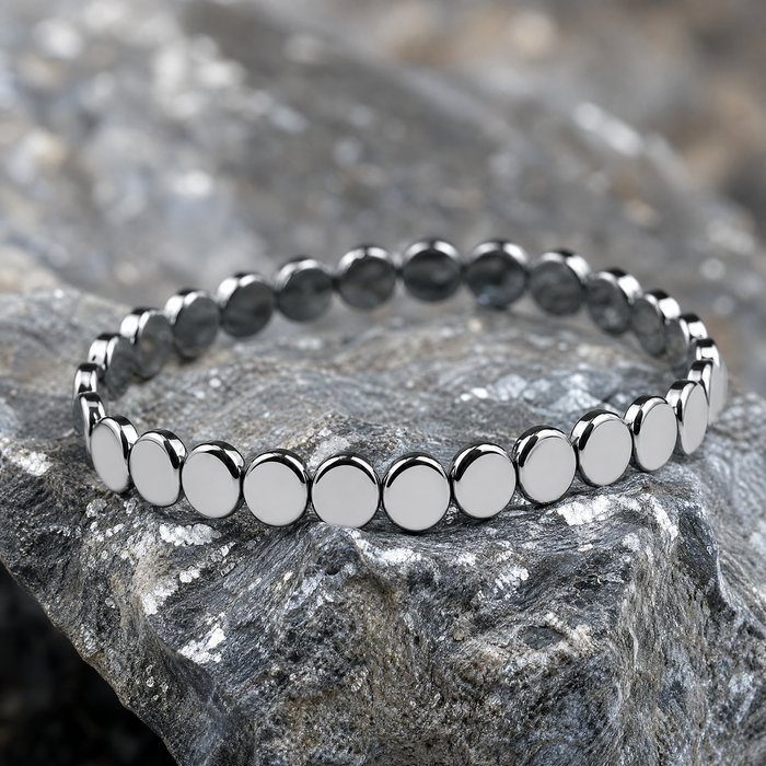 HEMATIX bracelet on raw hematite stone