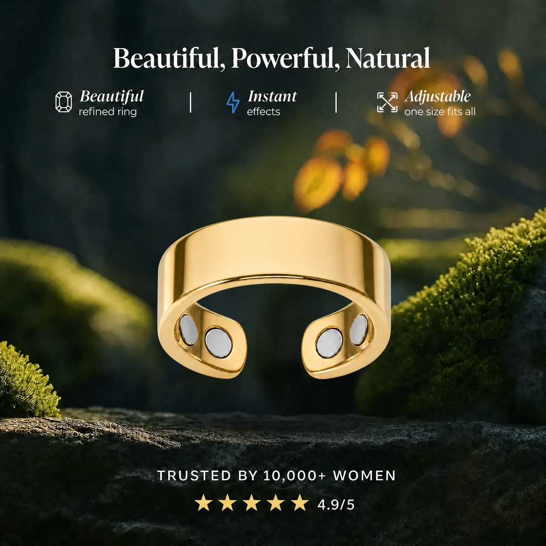 Beautiful, powerful, natural - Hematix gold ring